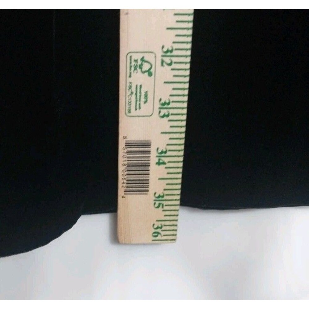 Ann Taylor Petites Black Velvet Midi Skirt 8P Rayon Silk A-Line Lined Vintage - Picture 3 of 7